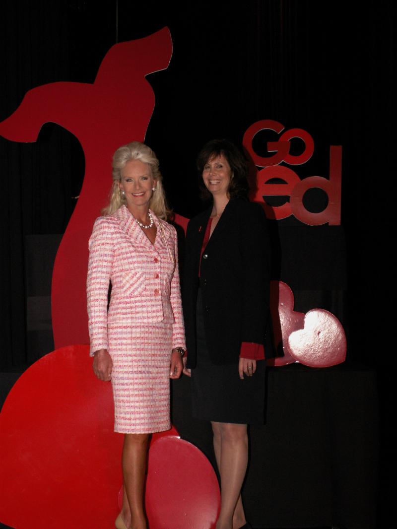 Dr. Matzer with Cindy McCain at GO RED
